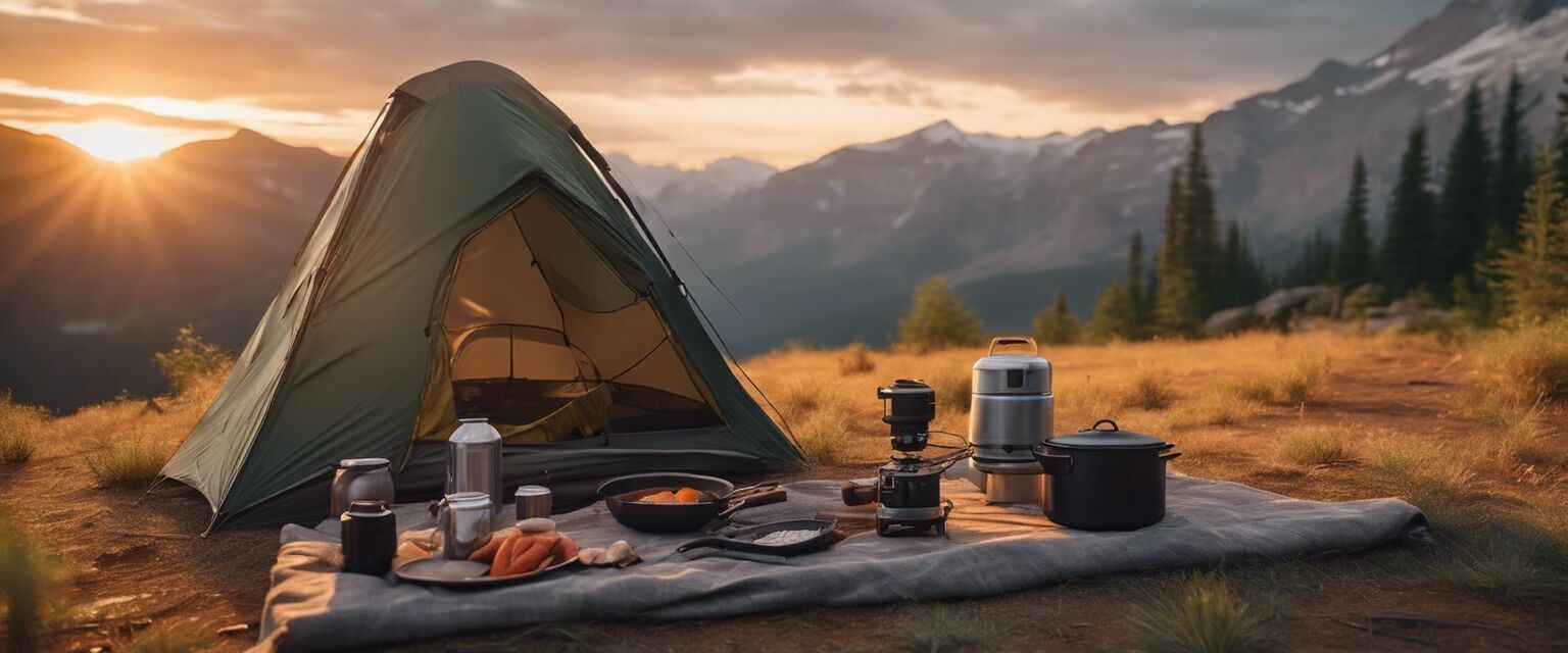 Backpacking campsite cooking