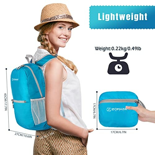ZOMAKE Ultra Lightweight Hiking Backpack